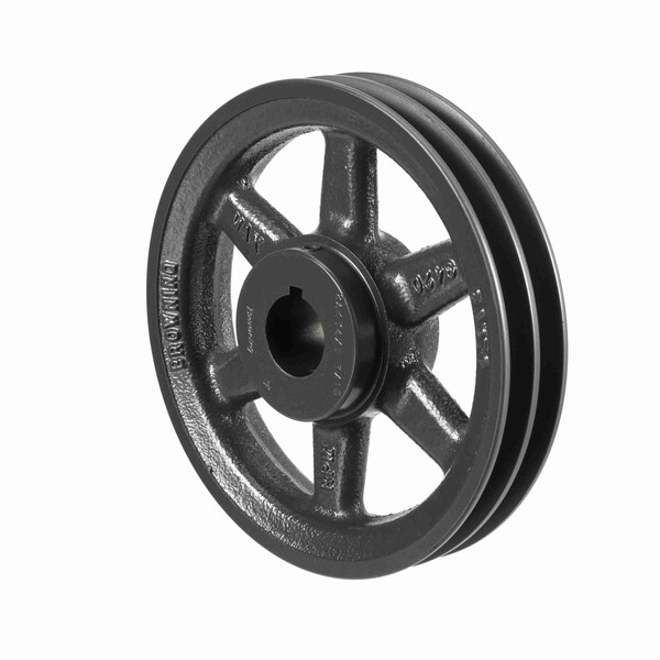 2 Groove Cast Iron Fhp - Finished Bore Sheave, 2AK74X 1 3/16